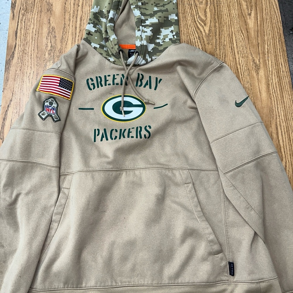 Green Bay Packers Tan Hoodie
